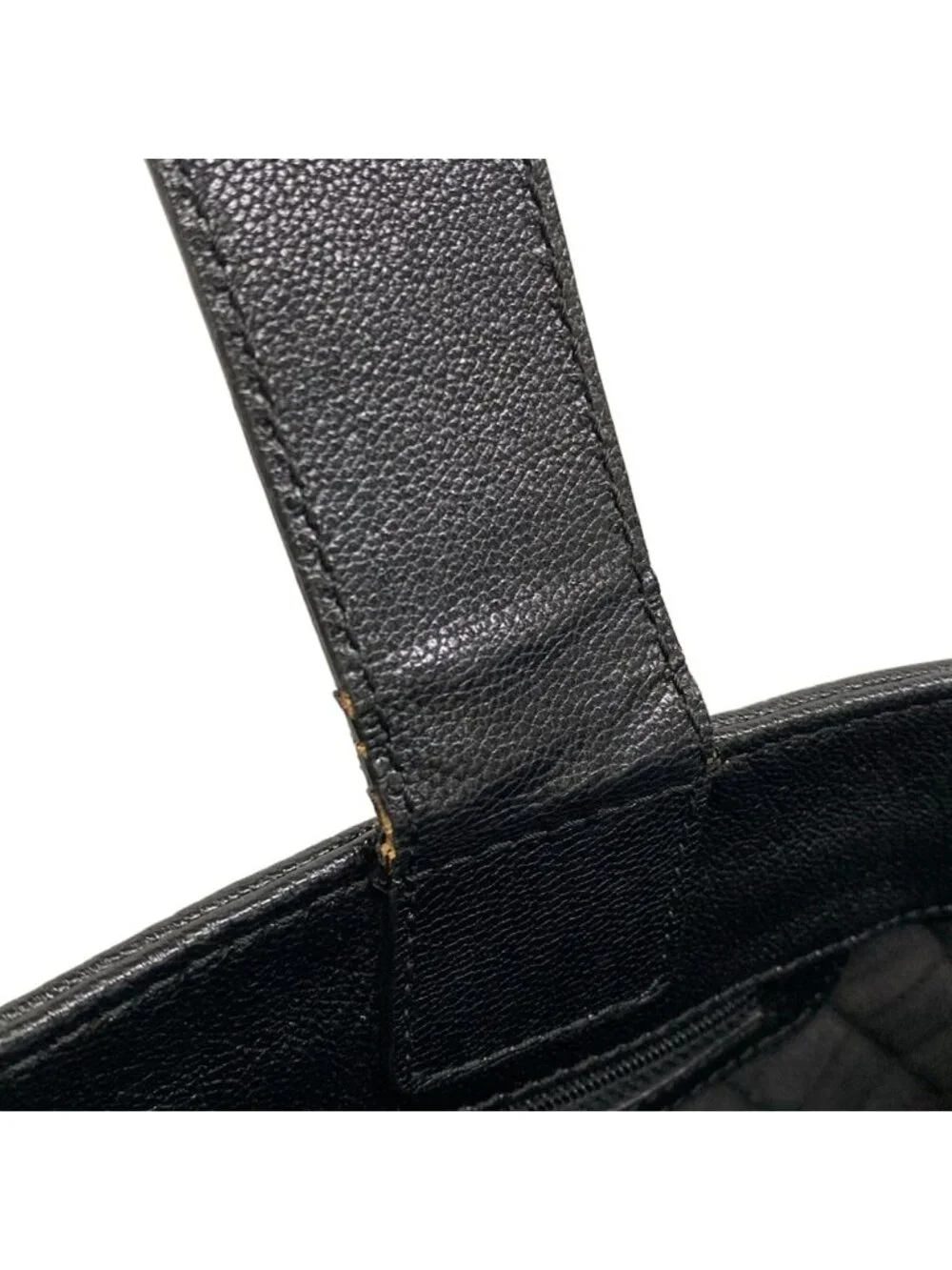 Chanel Tote Bag Black Perforated Leather